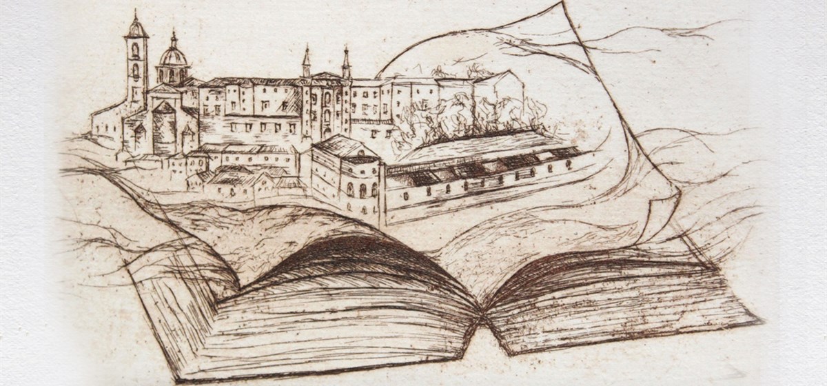 L'incisione raffigurante Urbino